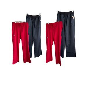 NWT Cherokee workwear women’s modern classic pants (2 black, 1 red)